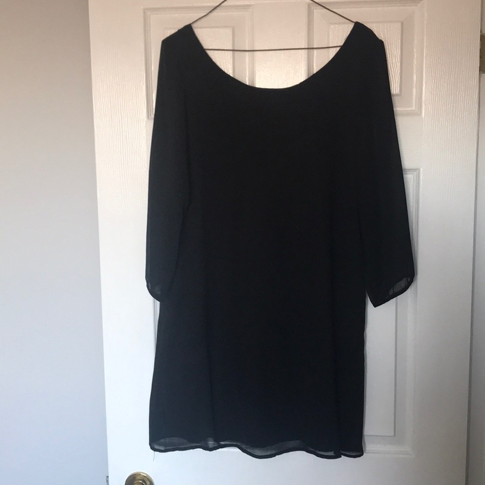 Black Chiffon Dress